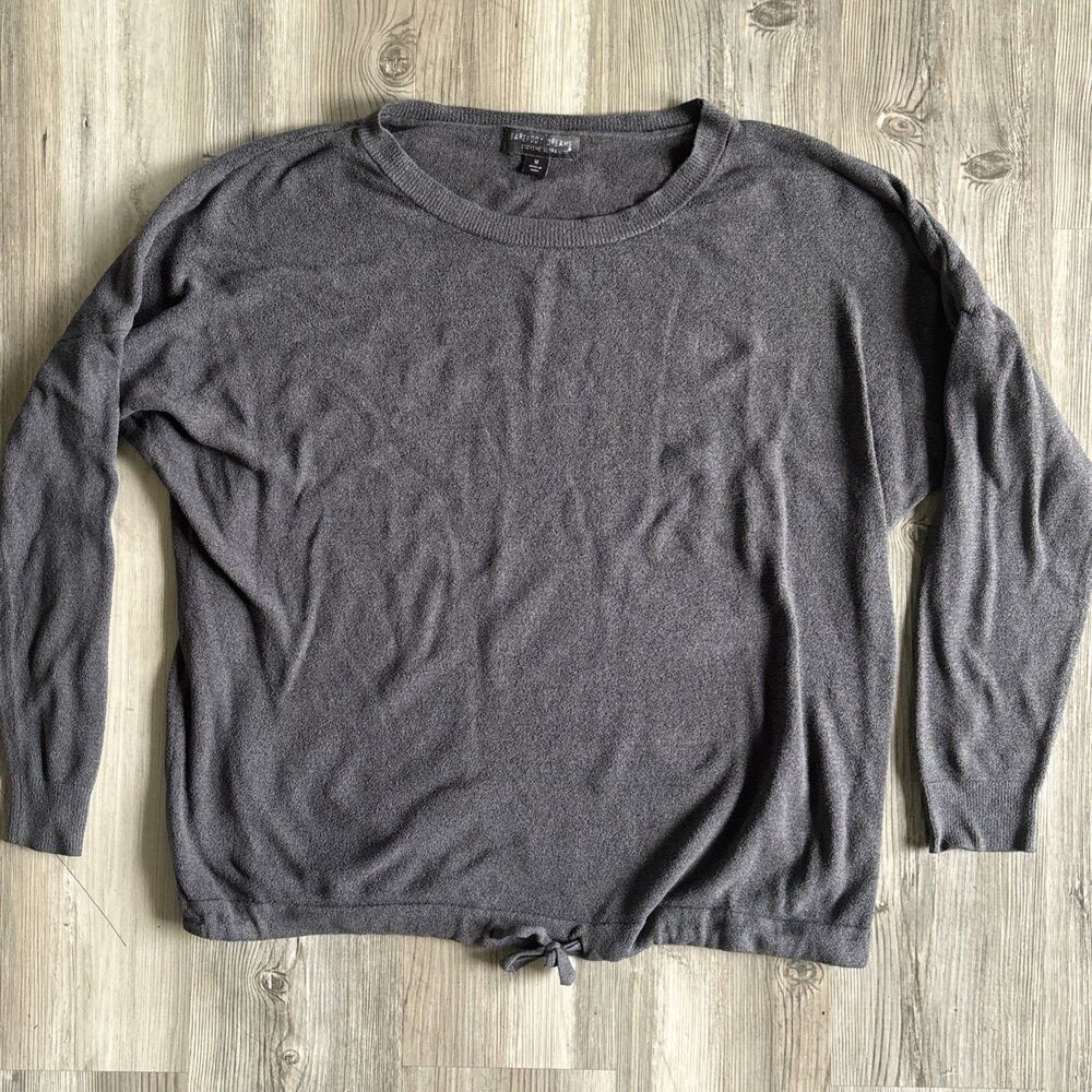 Barefoot Dreams Cozychic Ultra Lite Tie Front Lounge Pullover Comfort Medium